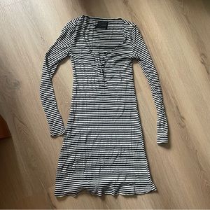 Reformation Striped Bodycon Longsleeve Mini Dress
